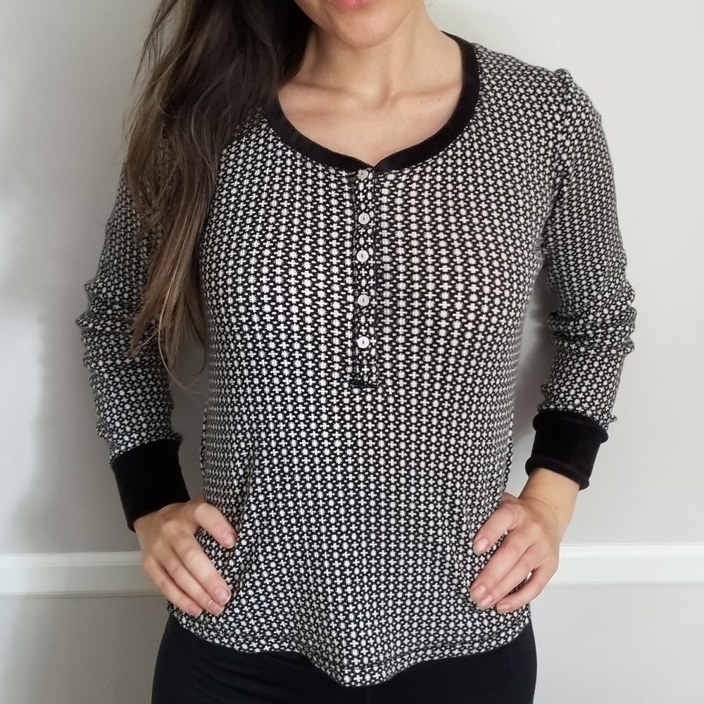 Victoria's Secret Thermal Henley Pajama Top